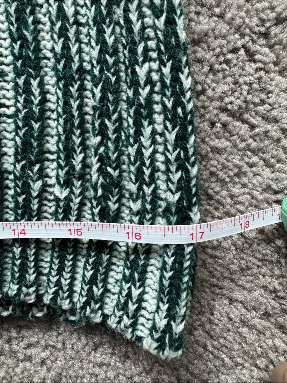 Vintage Richman Brothers Green Marled Turtleneck Sweater - Size L - Picture 5 of 6